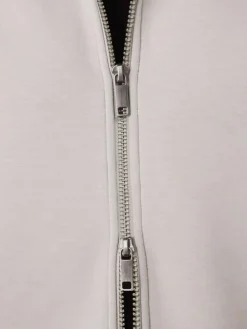 Best Next N. Premium Soft Touch Scuba Zip Through Shacket Ice Grey