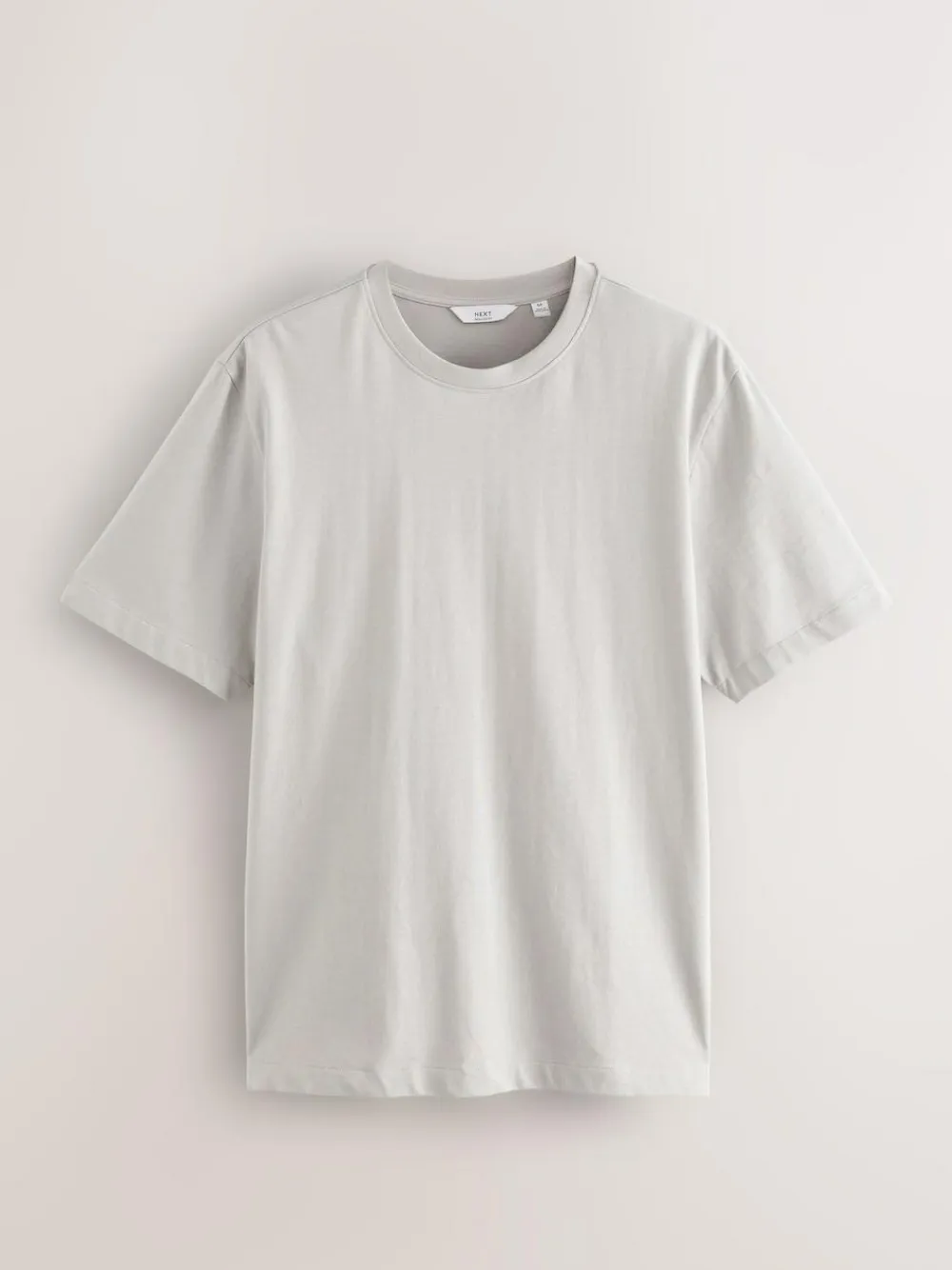 Next Ice Grey Regular Fit Heavyweight T-Shirt^ Tops & T-Shirts