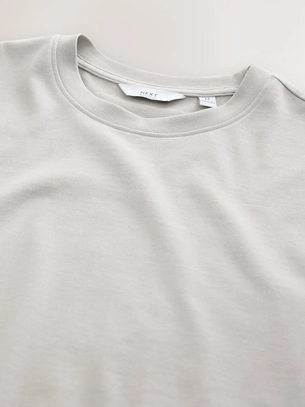 Next Ice Grey Regular Fit Heavyweight T-Shirt^ Tops & T-Shirts