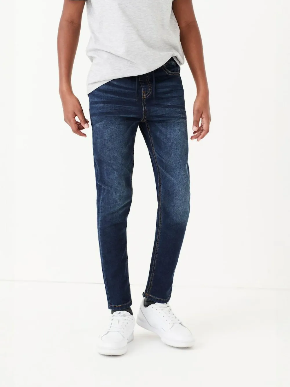 Next Skinny Fit Stretch Elasticated Waist Jeans (3-16yrs)^BOY Jeans|Jeans