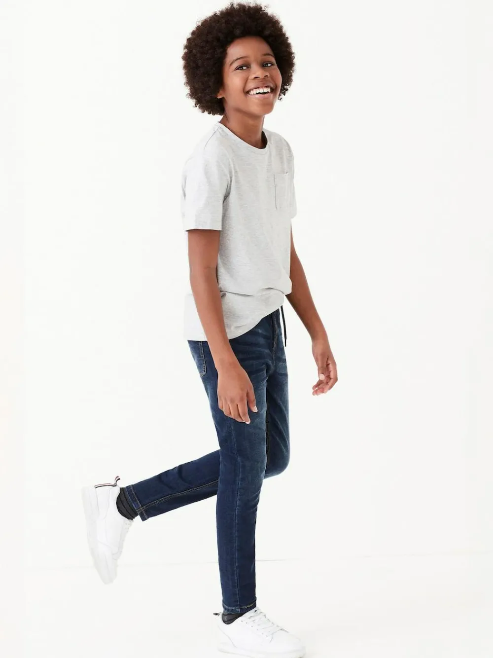Next Skinny Fit Stretch Elasticated Waist Jeans (3-16yrs)^BOY Jeans|Jeans