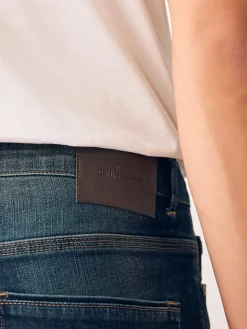 Hot Next Straight Fit Authentic Stretch Denim Jeans Indigo Blue