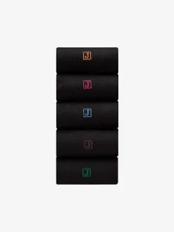 Next Inital Black Embroidered Lasting Fresh Socks 5 Pack^ Socks|Socks