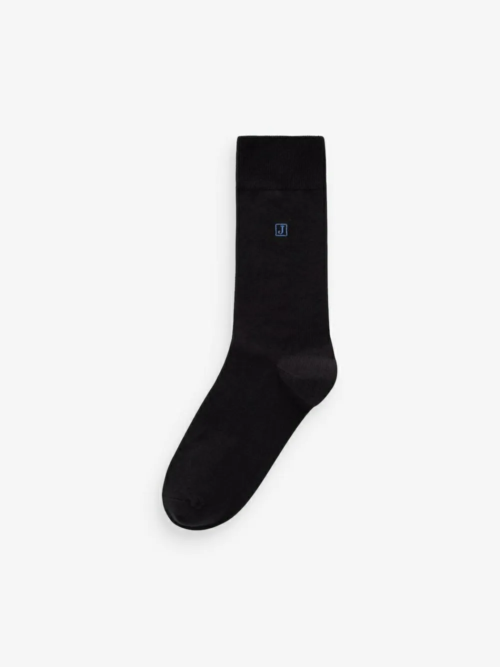 Next Inital Black Embroidered Lasting Fresh Socks 5 Pack^ Socks|Socks