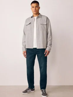 Next Regular Tapered Fit Authentic Stretch Denim Jeans Ink