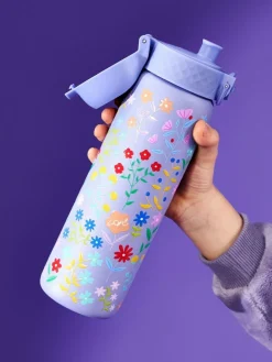 Ion8 Delicate Floral 500ml Insulated Steel Water Bottle^ Branded Kitchenware