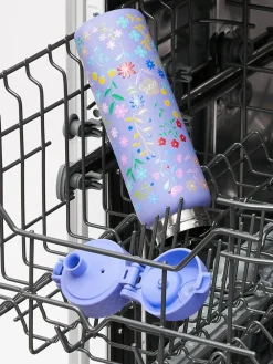 Ion8 Delicate Floral 500ml Insulated Steel Water Bottle^ Branded Kitchenware