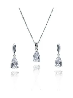 Outlet Ivory & Co Silver Tone Vanderbilt Jewellery Set