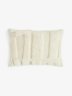 Next Ivory 40 x 59cm Carved Tufted Geo Cushion^ Cushions & Throws