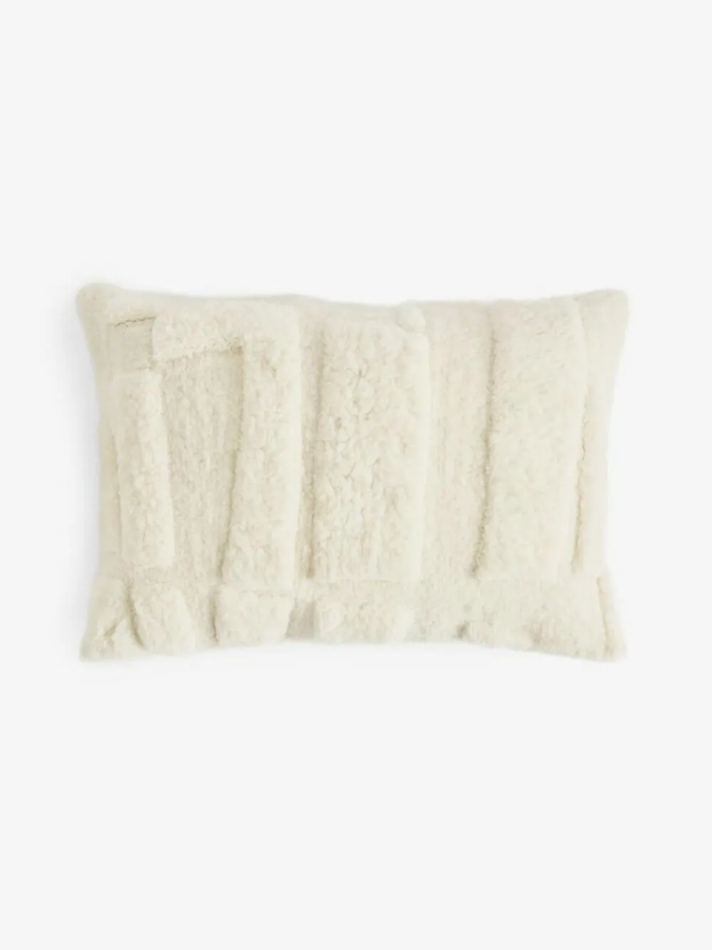 Next Ivory 40 x 59cm Carved Tufted Geo Cushion^ Cushions & Throws