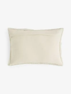 Next Ivory 40 x 59cm Carved Tufted Geo Cushion^ Cushions & Throws