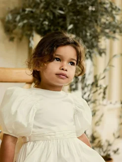 Online Next Flower Girl Taffeta Bow Dress (3mths-8yrs) Ivory