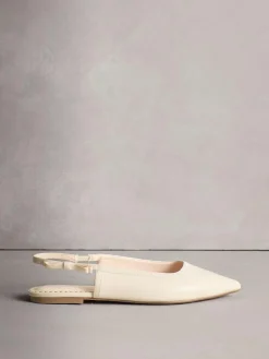 Outlet Next Ivory Forever Comfort® Point Toe Bow Back Slingback Flats