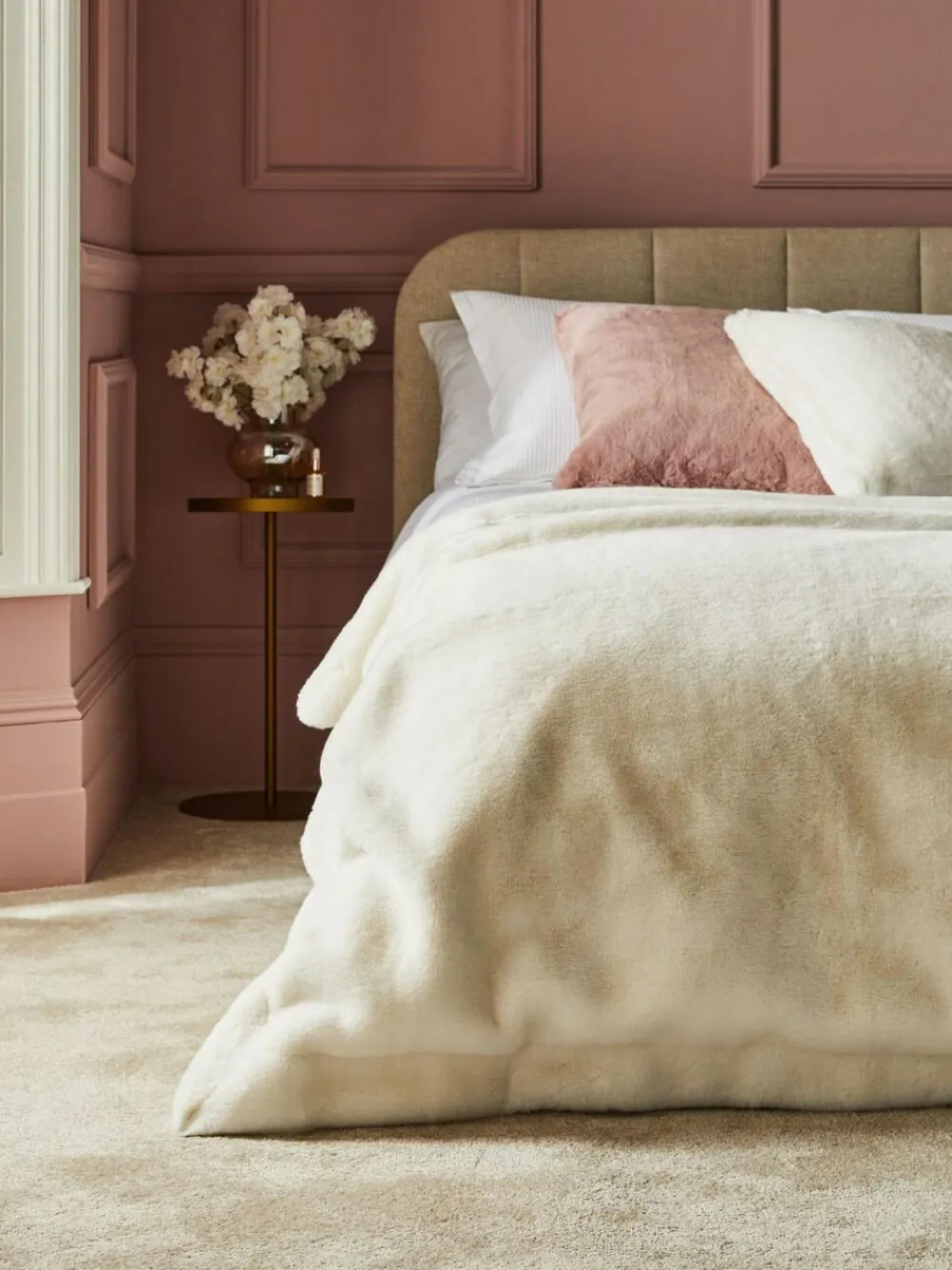 Outlet Next Soft To Touch Plush Faux Fur Throw Ivory