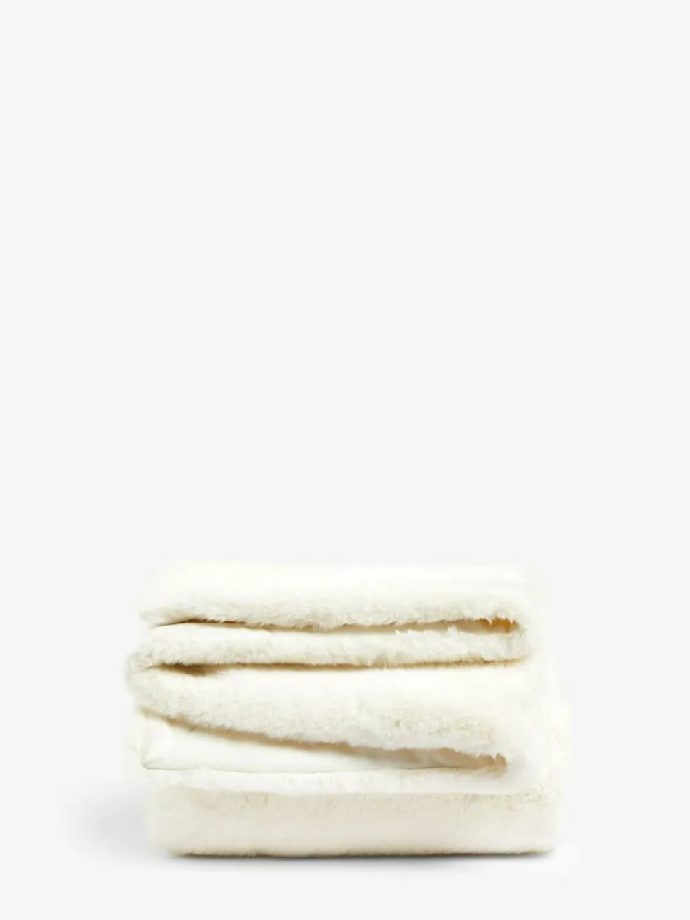 Outlet Next Soft To Touch Plush Faux Fur Throw Ivory