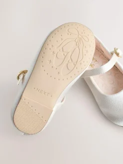 New Next Ivory Standard Fit (F) Flower Girl Occasion Mary Jane Shoes