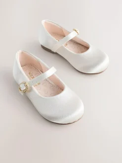 Next Ivory Wide Fit (G) Flower Girl Occasion Mary Jane Shoes^ Shoes