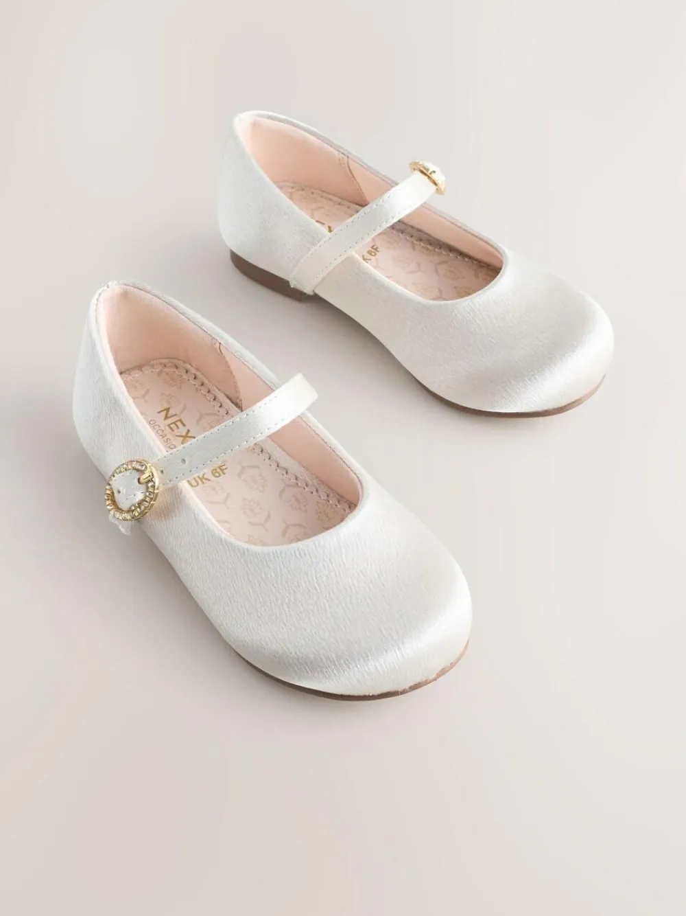 Next Ivory Wide Fit (G) Flower Girl Occasion Mary Jane Shoes^ Shoes