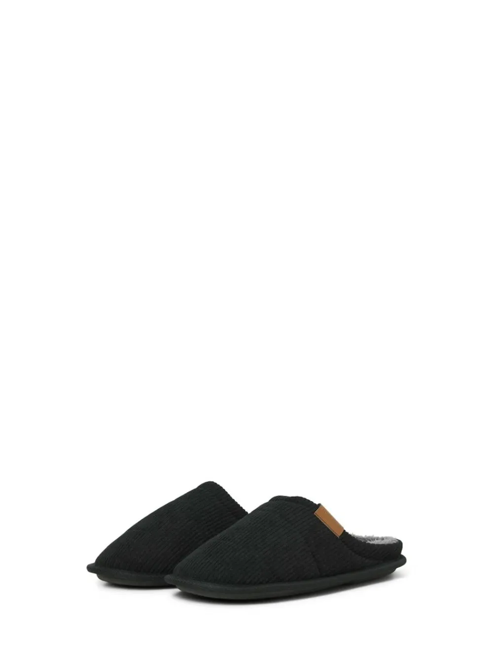Online JACK & JONES Corduroy Mule Slippers Black