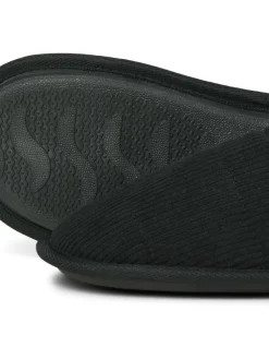 Online JACK & JONES Corduroy Mule Slippers Black