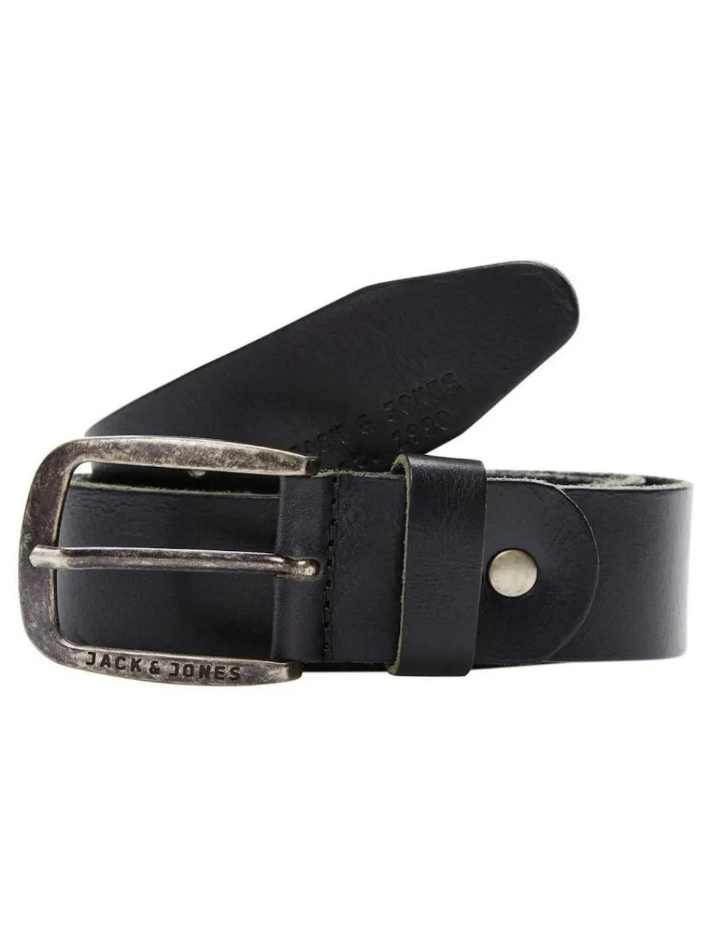 Hot JACK & JONES Leather Belt Black