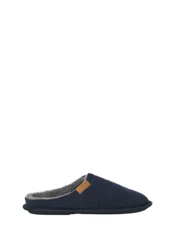JACK & JONES Corduroy Mule Slippers Blue