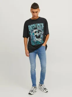 Sale JACK & JONES Liam Skinny Fit Jeans Blue