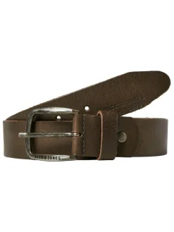 New JACK & JONES Leather Belt Brown