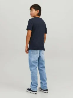 Sale JACK & JONES JUNIOR Chris Relaxed Fit Black Jeans Blue