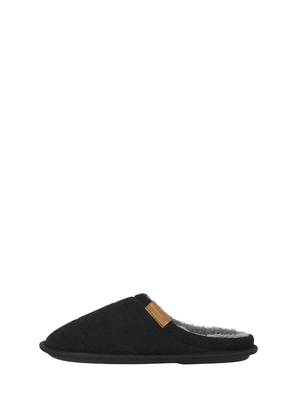 JACK & JONES JUNIOR Courdroy Mule Black Slippers^BOY Nightwear