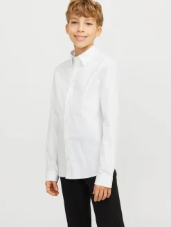 JACK & JONES JUNIOR Stretch Long Sleeve White Shirt^BOY Shirts