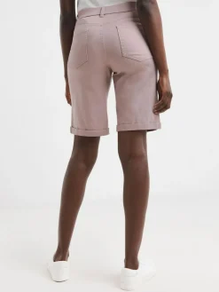 JD Williams Pink 24/7 Denim Knee Length Shorts^Women Shorts