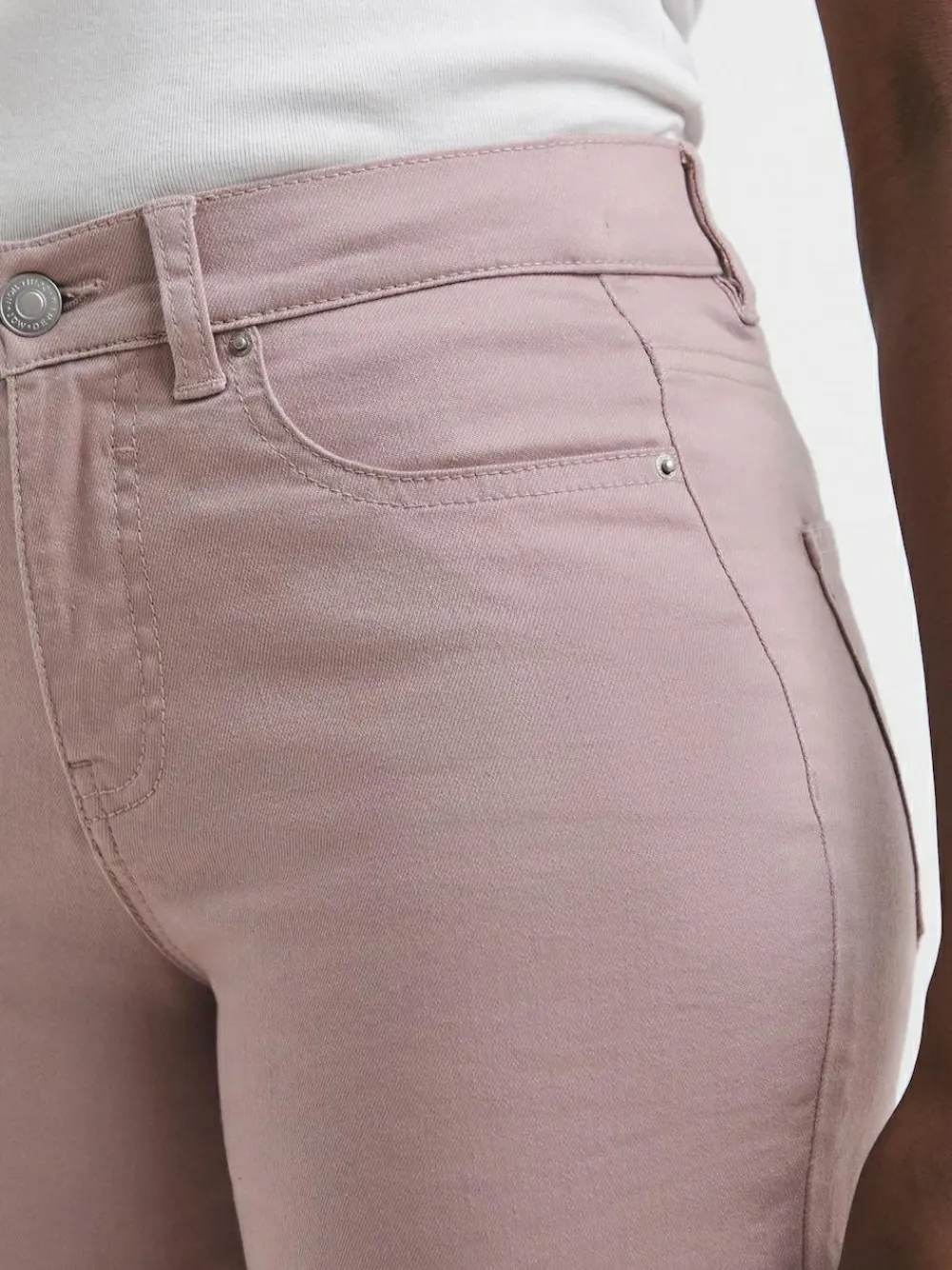 JD Williams Pink 24/7 Denim Knee Length Shorts^Women Shorts