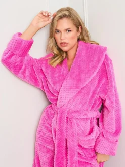 Clearance Jim Jam the Label Pink Honeycomb Dressing Gown