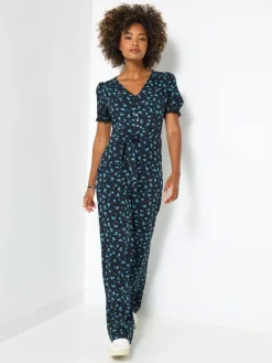 Joe Browns Black Petite Ditsy Floral Jumpsuit^Women Jumpsuits & Playsuits