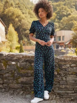 Joe Browns Black Petite Ditsy Floral Jumpsuit^Women Jumpsuits & Playsuits