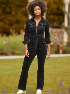 Joe Browns Black Petite Stretch Fit Darcy Cord Jumpsuit^Women Jumpsuits & Playsuits