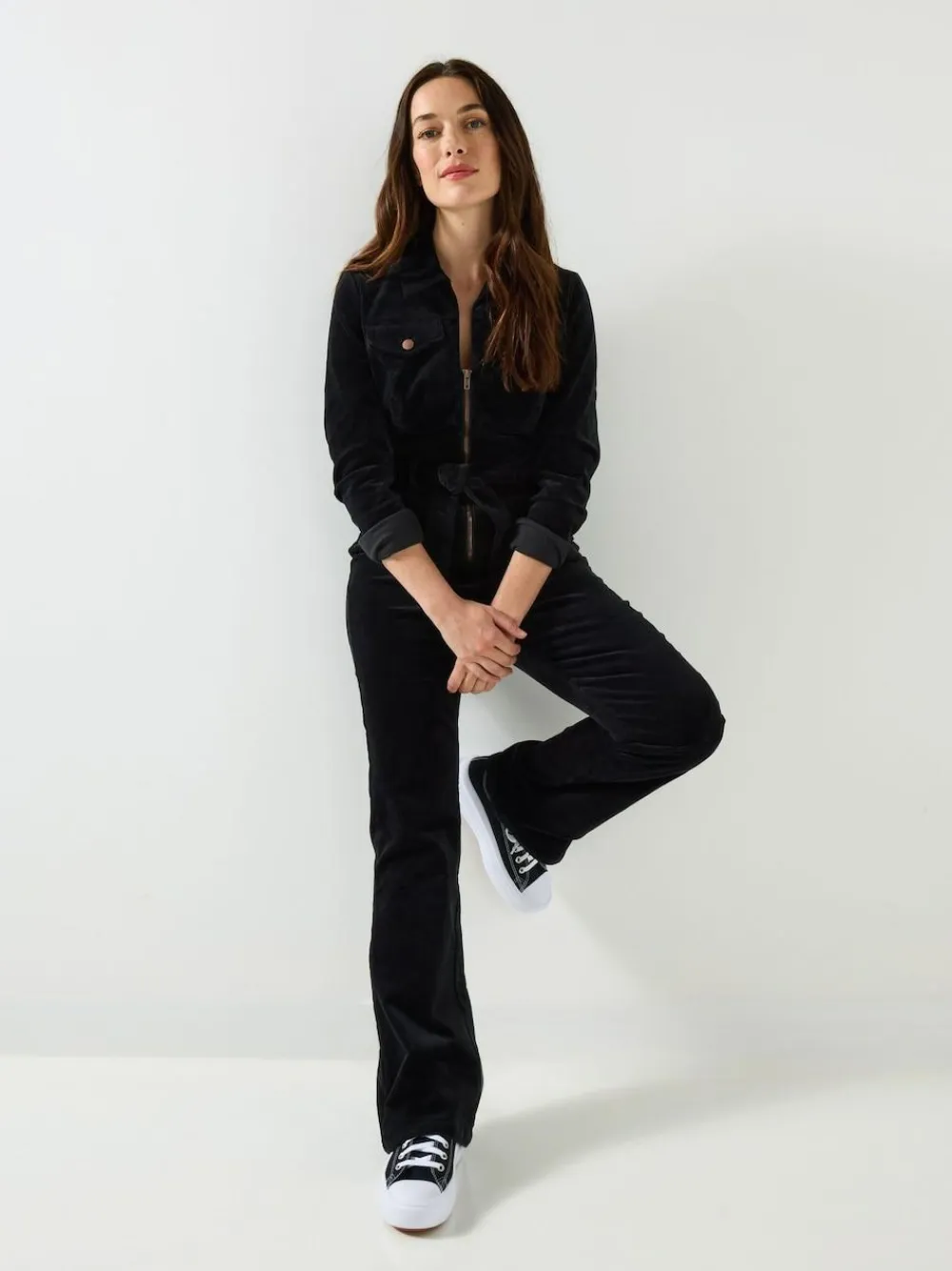 Joe Browns Black Petite Stretch Fit Darcy Cord Jumpsuit^Women Jumpsuits & Playsuits