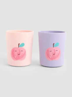 Sale Jojo Maman Bébé 2-Pack Silicone Cups Apples