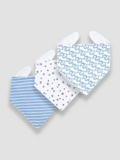 Jojo Maman Bébé 3-Pack Cotton Baby Dribble Bibs^ Newborn Accessories|Bibs