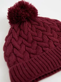 Jojo Maman Bébé Embroidered Cable Hat^ Hats & Scratch Mitts|Hats, Gloves & Scarves