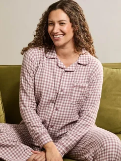 Clearance Jojo Maman Bébé Berry Maternity Gingham Pyjama Set