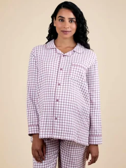 Clearance Jojo Maman Bébé Berry Maternity Gingham Pyjama Set
