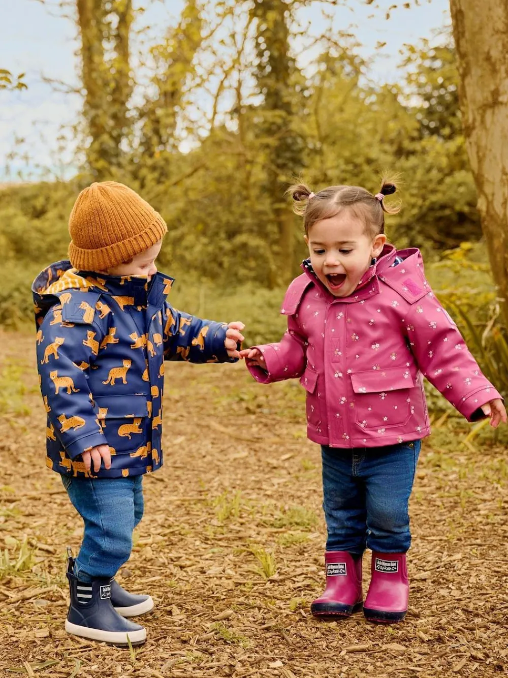 Hot Jojo Maman Bébé Berry Pink Cosy Lined Ankle Wellies