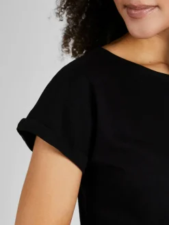 Jojo Maman Bébé Black Boyfriend Maternity Cotton T-Shirt^Women Loungewear