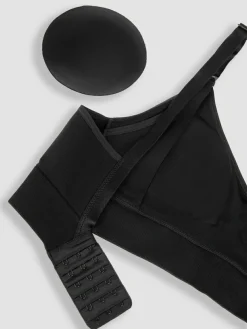 New Jojo Maman Bébé Emma Jane Padded Seamless Maternity & Nursing Bra Black