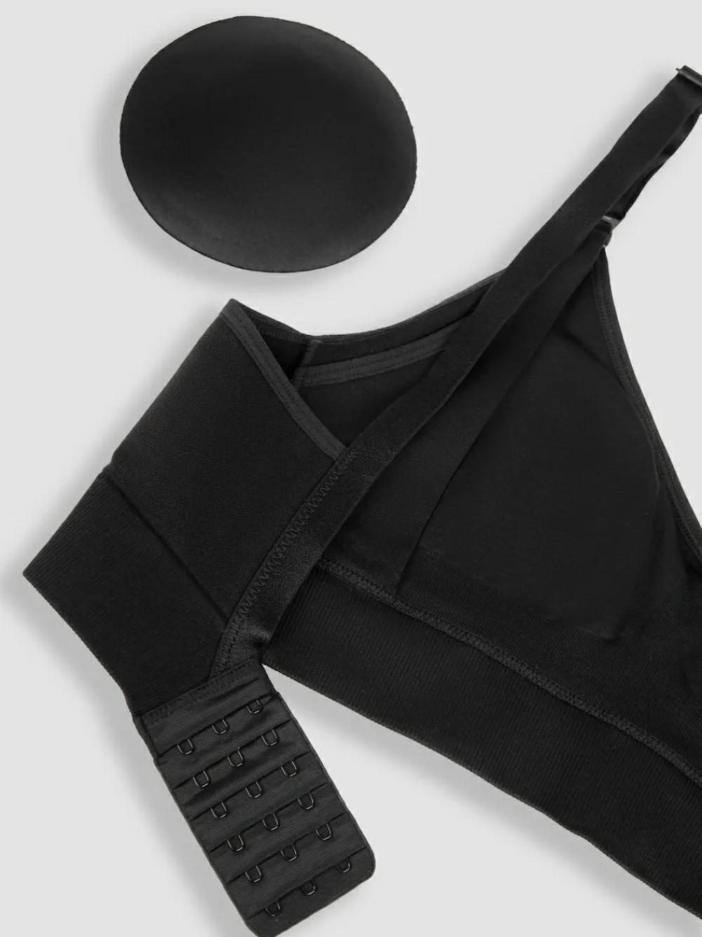 New Jojo Maman Bébé Emma Jane Padded Seamless Maternity & Nursing Bra Black