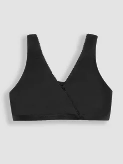 Jojo Maman Bébé 2-Pack Maternity & Nursing Sleep Bras Black