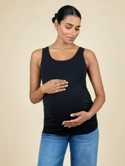 Jojo Maman Bébé Black 2-Pack Maternity Vests^Women Loungewear
