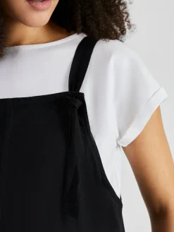 Jojo Maman Bébé Wide Leg Maternity Linen Dungaree^Women Jumpsuits & Playsuits